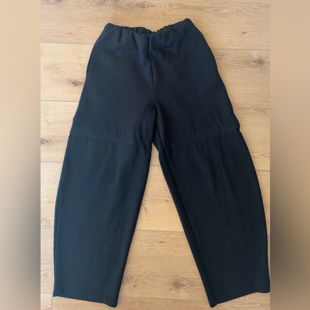 Zara Black Stretch Waist Trousers